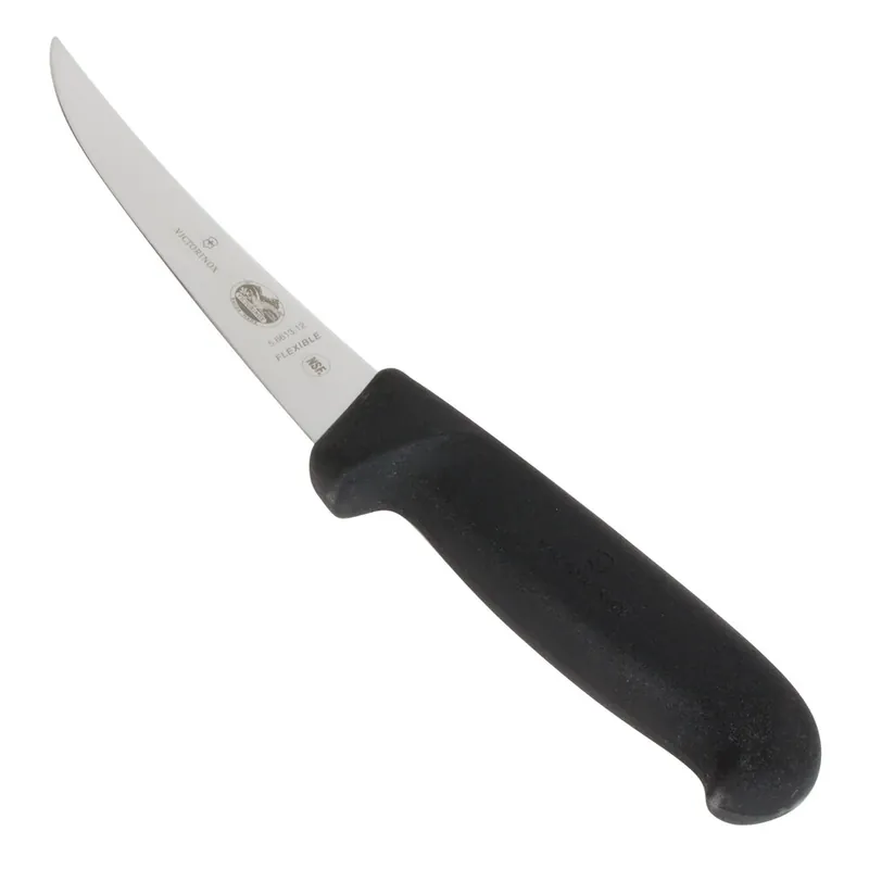Modern Victorinox 5.6613.12 5" Curved Flexible Boning Knife with Fibrox Handle
