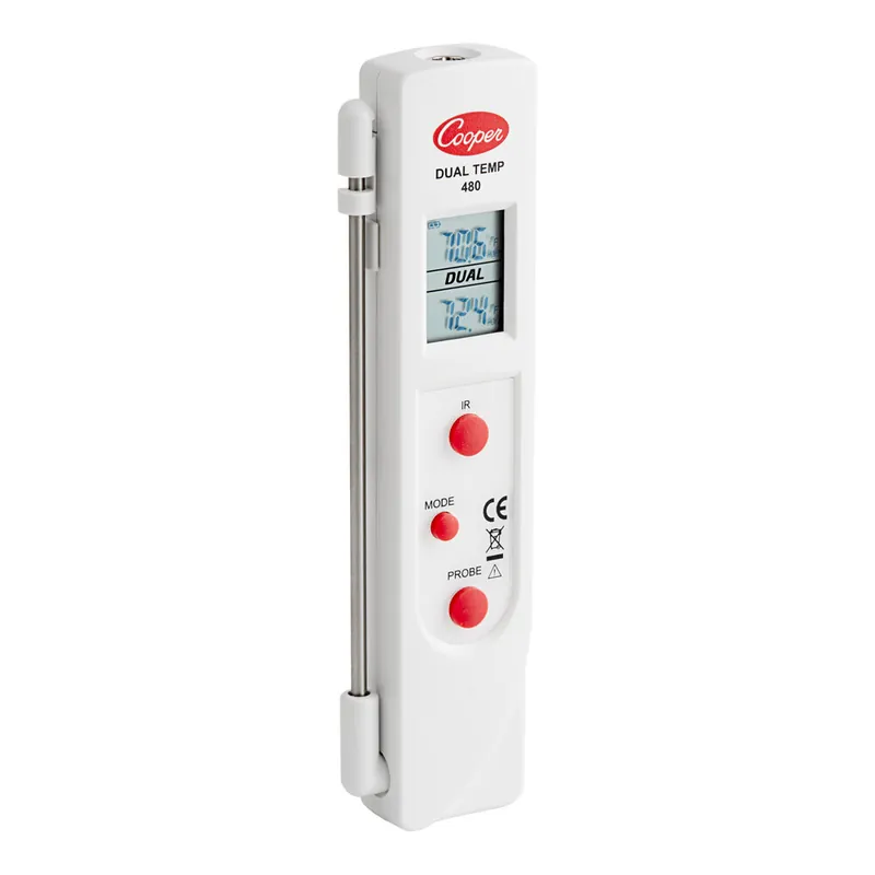 Cooper-Atkins Digital Infrared Dual Temperature Thermometer with HACCP Probe 480-0-8 Top Pick