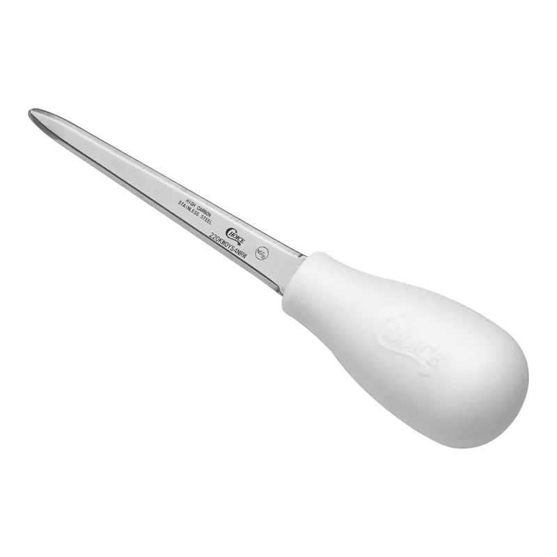 Must Have Choice 4" Boston Style Oyster Knife with White Round Handle
