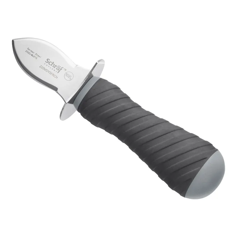 Schraf 2" Frenchman Style Oyster Knife with Guard and TPRgrip Handle No Minimum Order