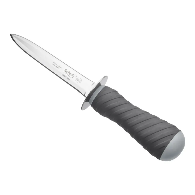 Schraf 4" Galveston Style Oyster Knife with Guard and TPRgrip Handle Top Pick