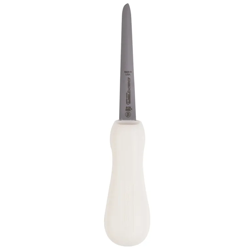 Budget Dexter Russell 10463 Sani-Safe 4" Boston Style Oyster Knife with White Textured Poly Handle