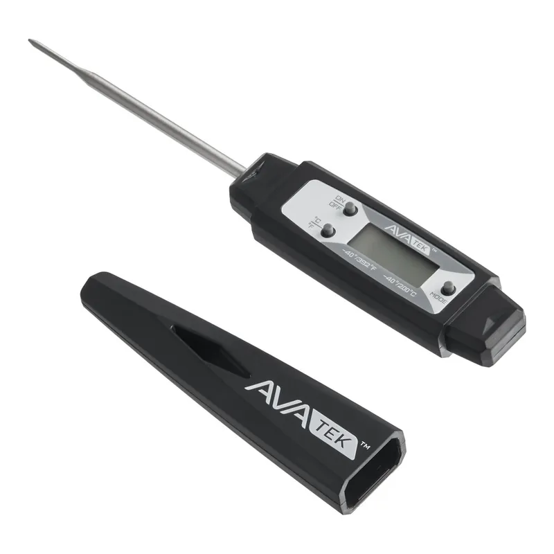 AvaTek 2 3/4" Black Waterproof Digital Pocket Probe Thermometer Wholesale