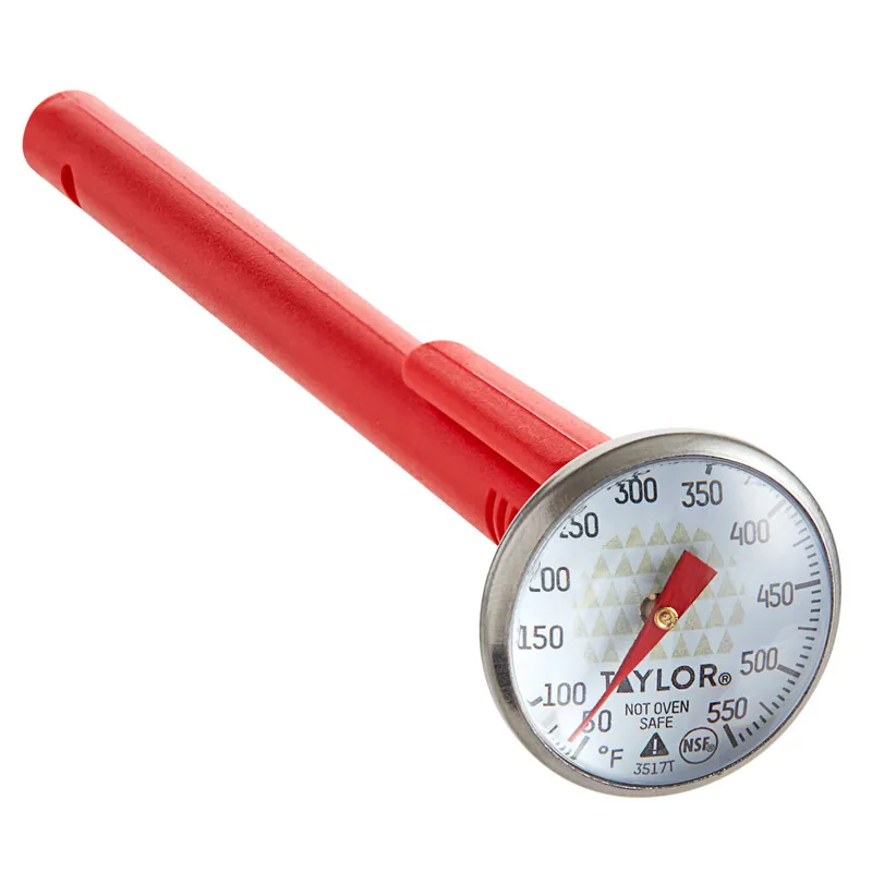 Bulk Order Taylor 3517 4 1/2" Instant Read Pocket Probe Dial Thermometer 50 to 550 Degrees Fahrenheit