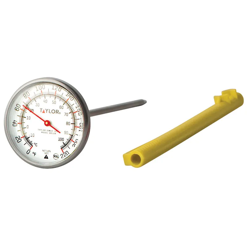 Taylor 8018N 5" Instant Read Pocket Probe Dial Thermometer 0 to 220 Degrees Fahrenheit Limited Time