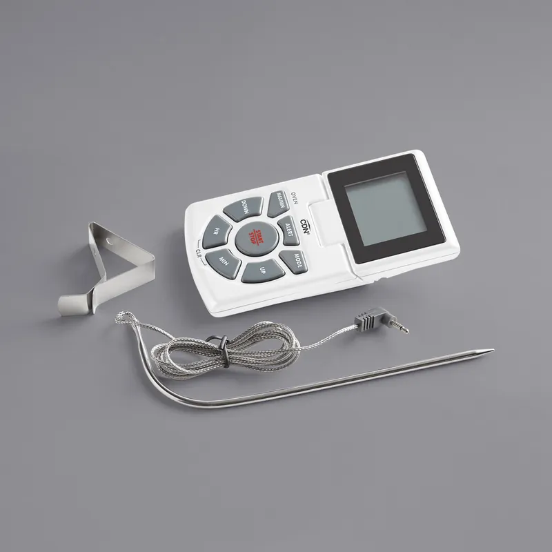 Best Seller CDN DTTC-W 5 1/2" White Digital Cooking and Cooling Thermometer and 24 Hour Kitchen Timer with 36" Cord