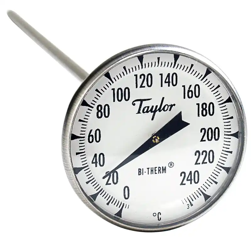 Taylor 8238J 8" Superior Grade Instant Read Probe Dial Thermometer 0 to 250 Degrees Celsius Luxury