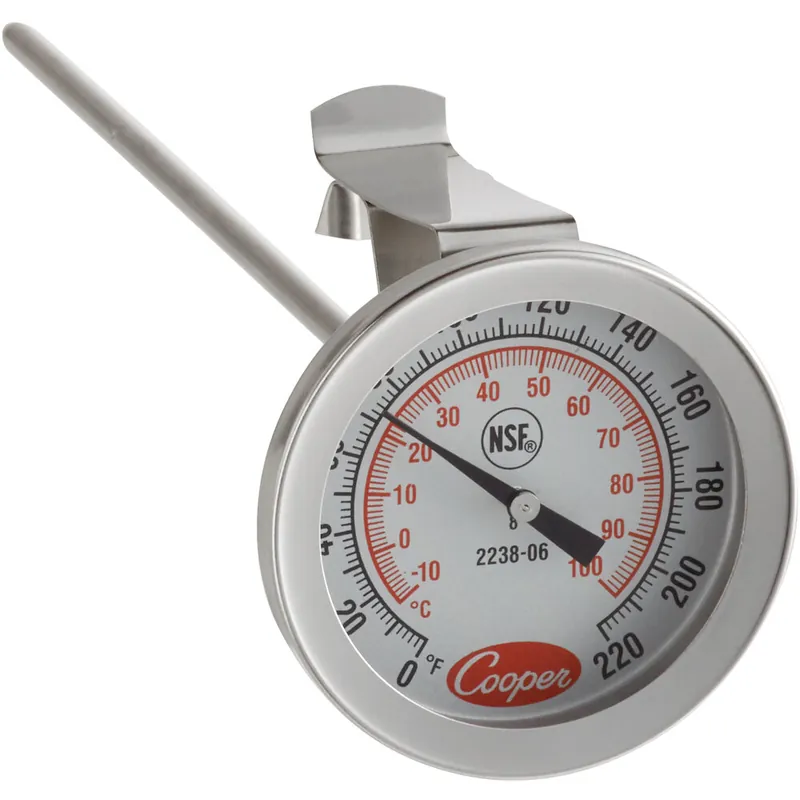 Viral Cooper-Atkins 2238-06-3 8" Instant Read Probe Dial Thermometer, 0 to 220 Degrees Fahrenheit