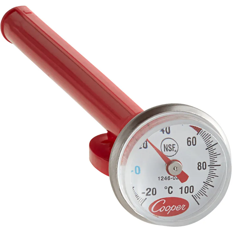 Cooper-Atkins 1246-02C-1 5" Pocket Probe Dial Thermometer, -20 to 100 Degrees Celsius Buy Online