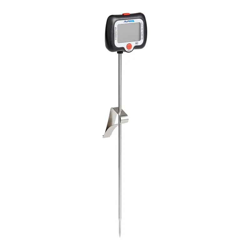 New Arrival AvaTek 8 3/4" Adjustable Head Digital Candy / Deep Fry Probe Thermometer; -58 to 572 Degrees Fahrenheit