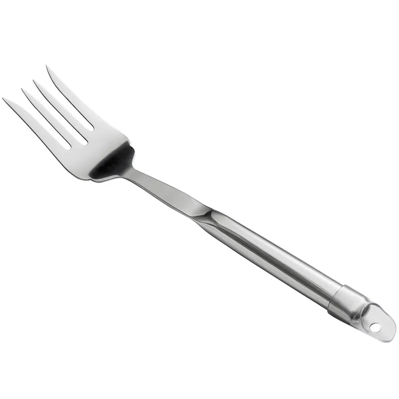 Choice 10 1/2" Hollow Stainless Steel Handle 4-Tine Pot Fork New Arrival