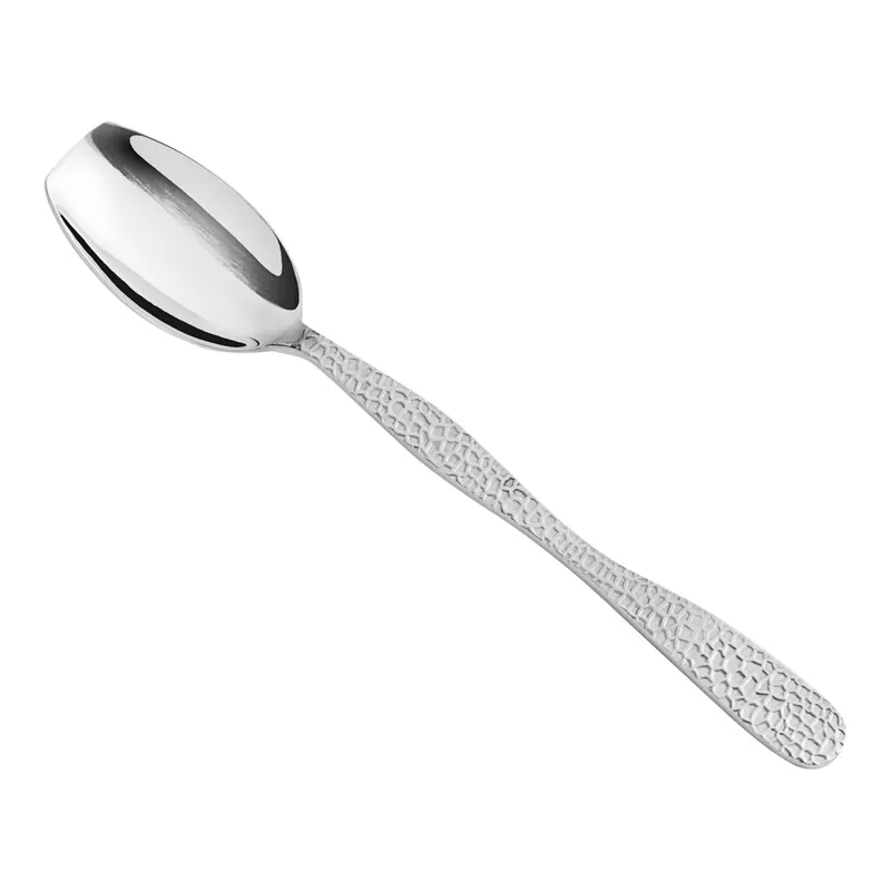 Modern American Metalcraft HM9SPN 9 1/2" Hammered Stainless Steel Spoon