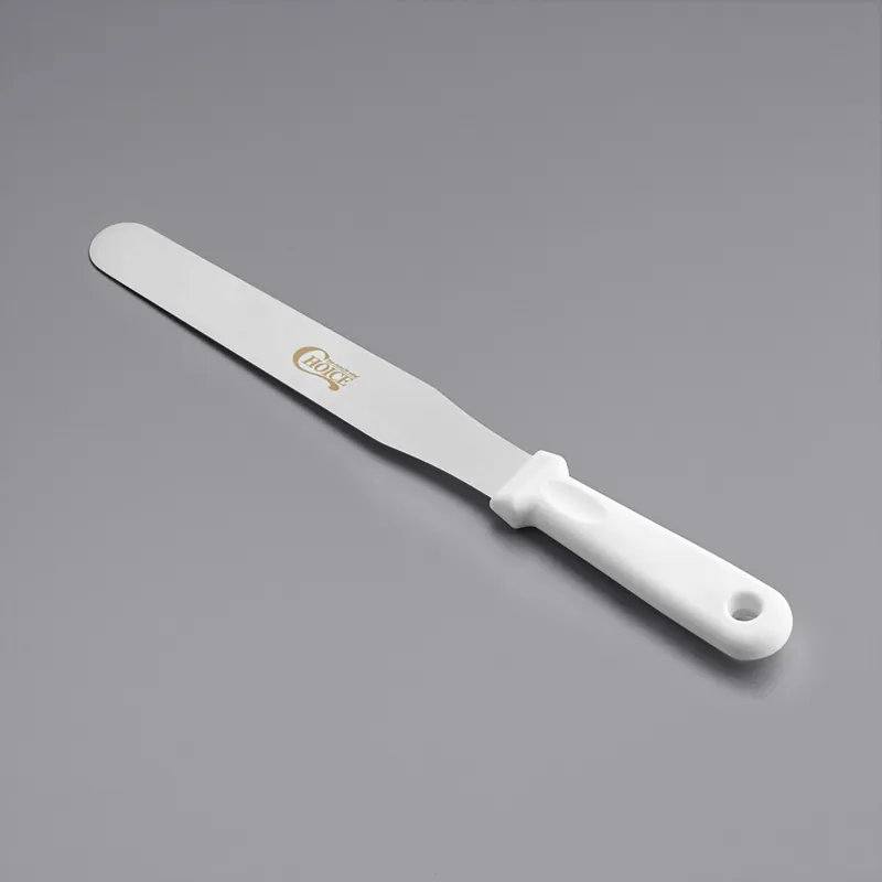 Choice 8" Blade Straight Baking / Icing Spatula with Plastic Handle Hot Deal
