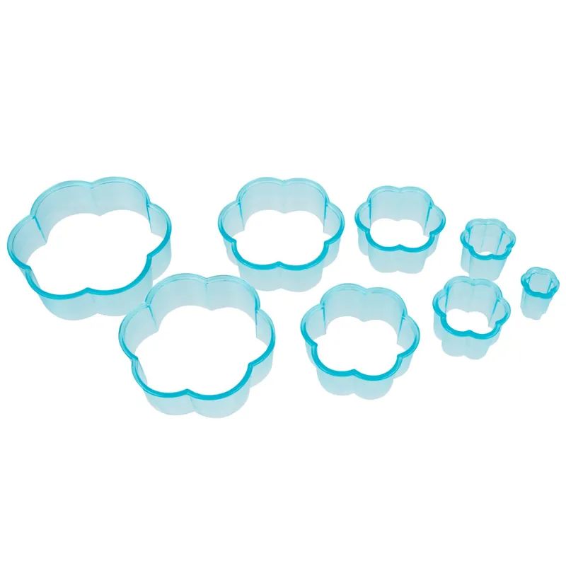 Ateco 5759 8-Piece Plastic Plain Flower Cutter Set Trusted Brand
