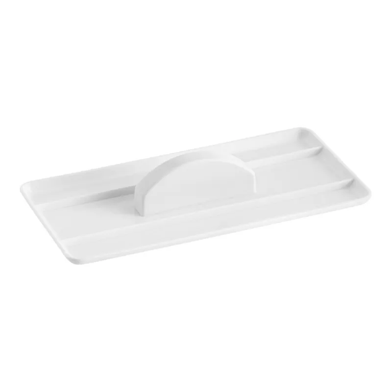 Ateco White Plastic Rectangular Fondant Smoother with Handle 1302 Warranty Included