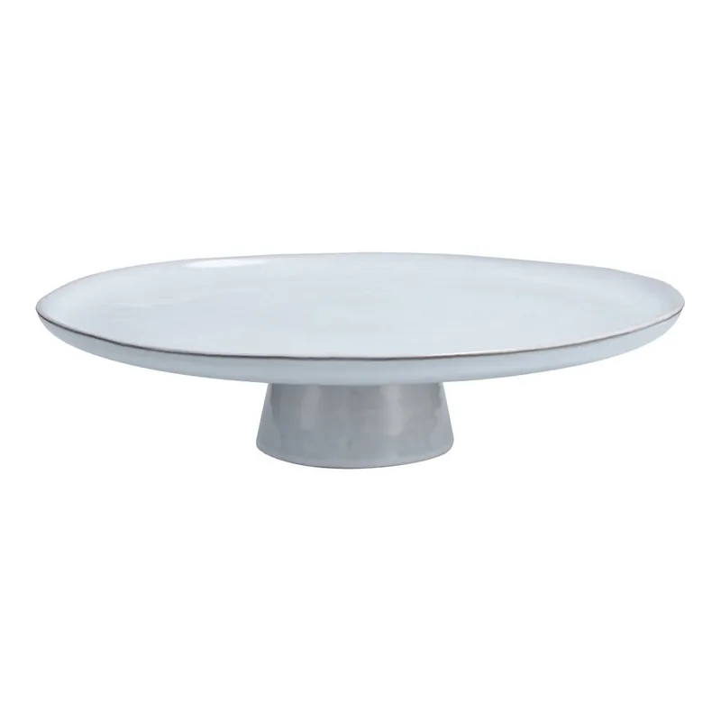 New Arrival Nosse by Fortessa Svelte 12 1/2" x 13 1/8" Stone Round Stoneware Cake Stand