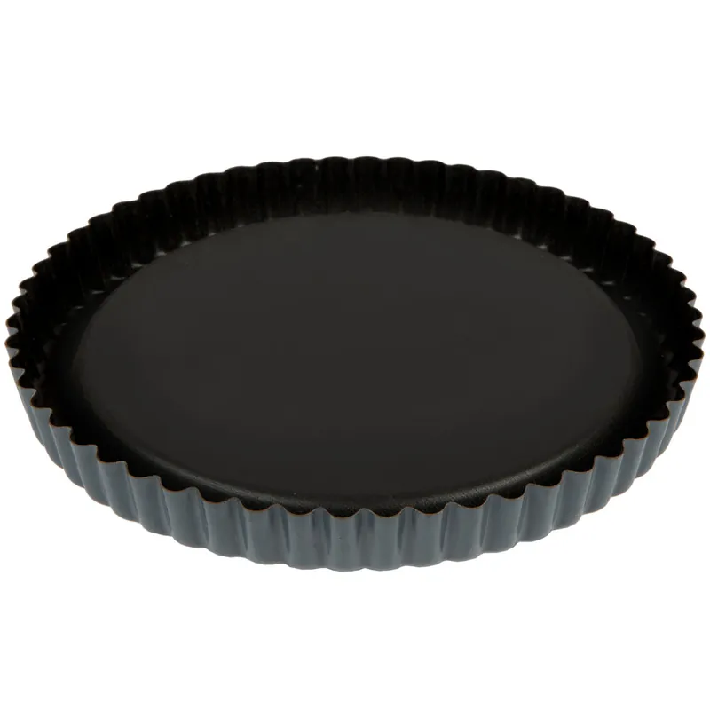 Buy Direct Matfer Bourgeat 332235 Exopan Steel 10 1/4" x 1" Fluted Non-Stick Fresh Fruits Tart Pan with Raised Bottom