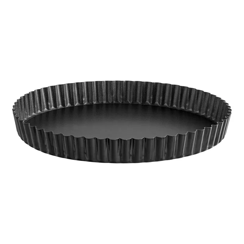 Gobel 9 1/2" x 1" Round Fluted Non-Stick Tart / Quiche Pan with Removable Bottom 226430 Holiday Sale