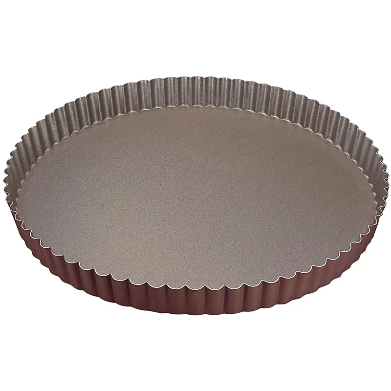 Buy Today Gobel 10 1/4" x 1" Round Fluted Non-Stick Tart / Quiche Pan 226332