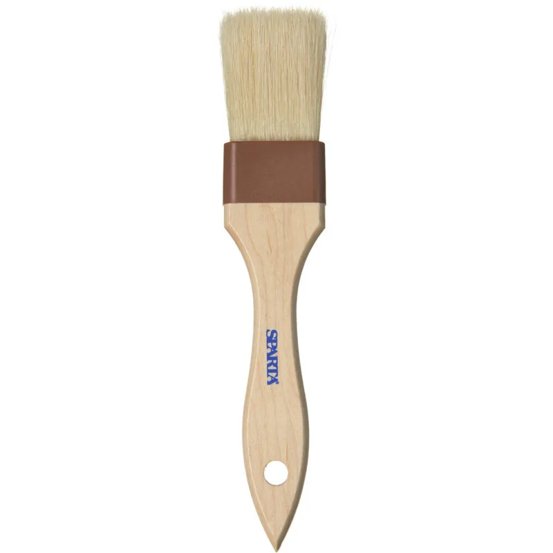 Carlisle 4037300 Sparta Chef Series 1 1/2"W Boar Bristle Pastry / Basting Brush Top Pick