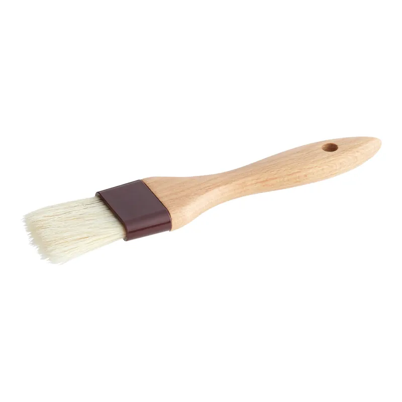 Original Vollrath 1 1/2"W Boar Bristle Pastry Brush with Wooden Handle 458