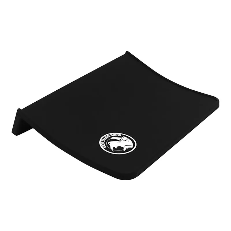 Grab Now Rhino Coffee Gear 7 11/16" x 5 11/16" x 1 3/8" Silicone Classic Corner Tamper Mat RWSTMC