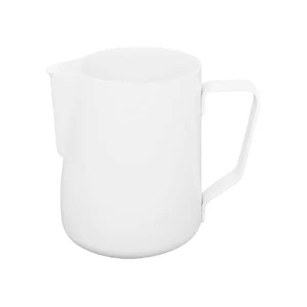 Rhino Coffee Gear Stealth 12 oz. White Milk Pitcher RHWH12OZ Hot Deal
