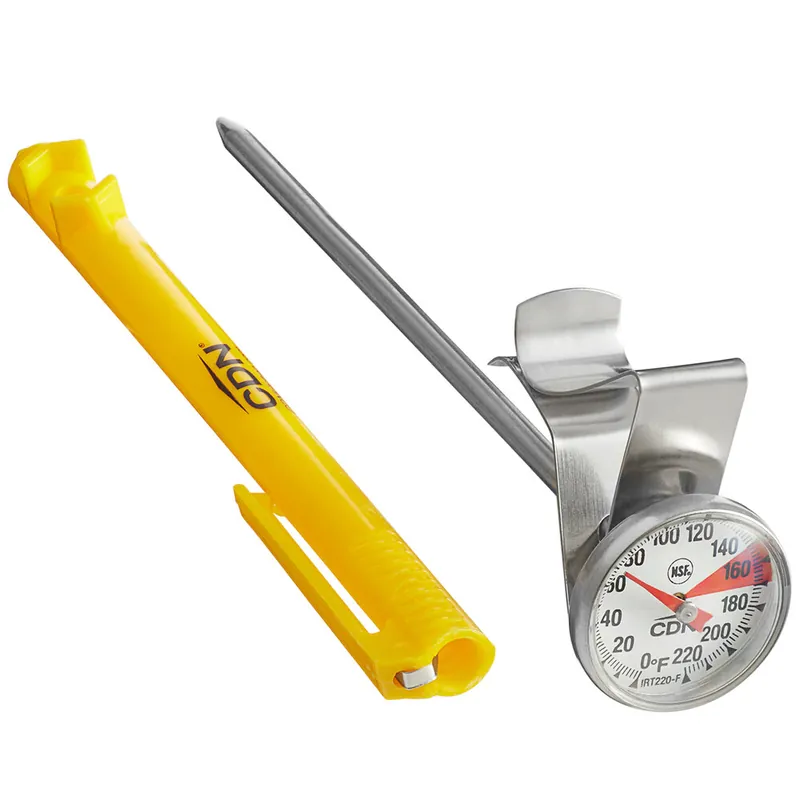 CDN IRT220-F ProAccurate Insta-Read 5" Hot Beverage and Frothing Thermometer - 0 to 220 Degrees Fahrenheit Weekend Sale