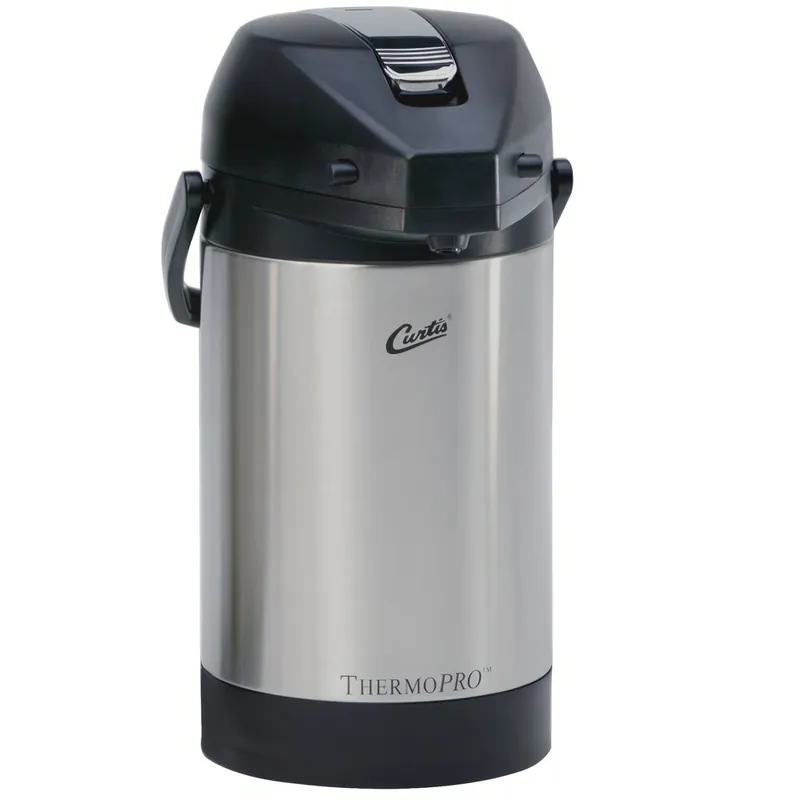 Cheap Curtis ThermoPro 2.5 Liter Stainless Steel Lined Low Profile Airpot TLXA2501S000 - 6/Case