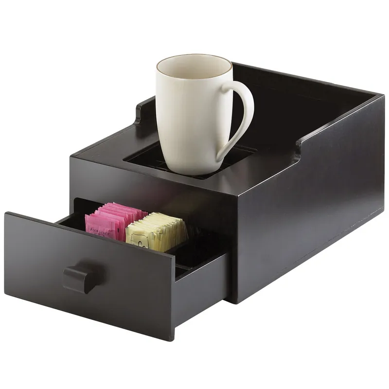Hot Picks Cal-Mil 1051-1-96 Midnight Bamboo Single Airpot Stand with Drawer
