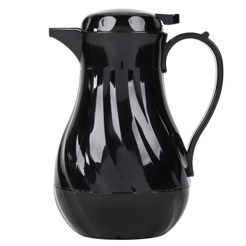 Seasonal Sale Choice 42 oz. Black Swirl Thermal Coffee Carafe / Server