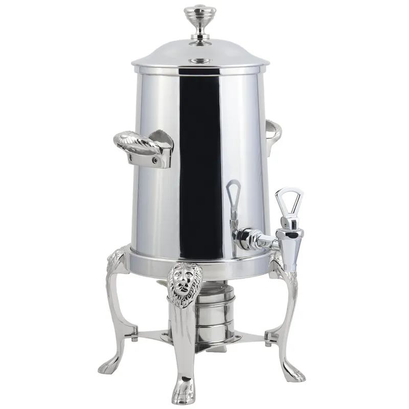 Bon Chef 48103-1C Lion 3.5 Gallon Stainless Steel Coffee Chafer Urn with Chrome Trim Budget