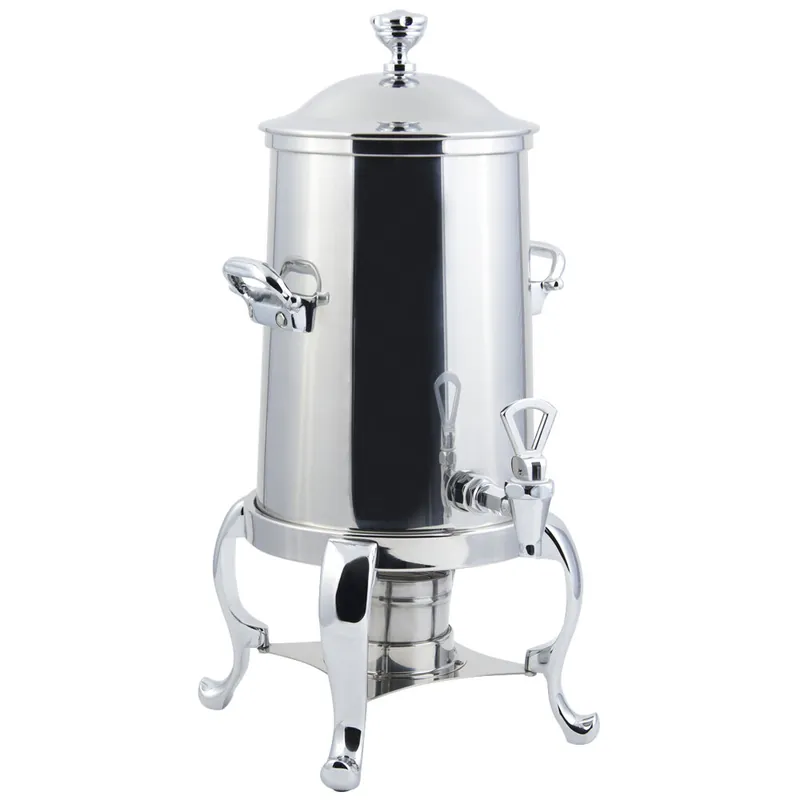 Instant Buy Bon Chef 49103-1C Roman 3.5 Gallon Stainless Steel Coffee Chafer Urn with Chrome Trim