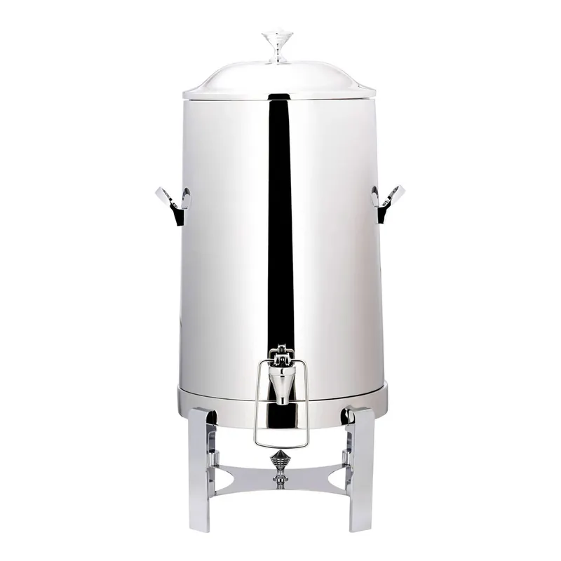 Bon Chef Contemporary 5 Gallon Vacuum-Insulated Stainless Steel Coffee Chafer Urn with Chrome Trim 42205C Must Have