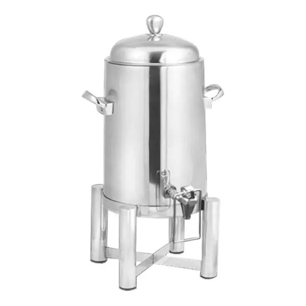 Grab Now Eastern Tabletop 5-Star Series Pillard 5 Gallon Stainless Steel Hands-Free Vacuum Insulated Coffee Urn 3225PLHF