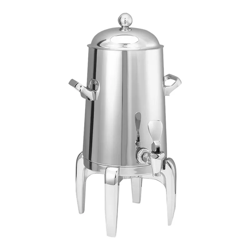 Service Ideas Flame Free® Thermo-Urn® 1.5 Gallon Modern Polished Stainless Steel Vacuum-Insulated Coffee Chafer Urn URN15VPSMD Last Chance