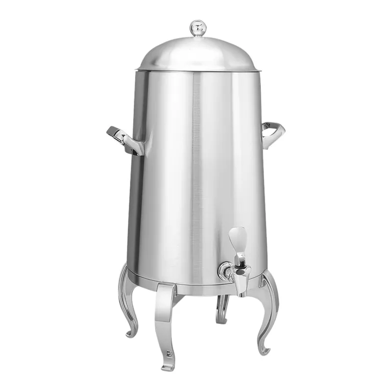 Fan Favorite Service Ideas Flame Free® Thermo-Urn® 5 Gallon Regal Brushed Stainless Steel Vacuum-Insulated Coffee Chafer Urn URN50VBSRG