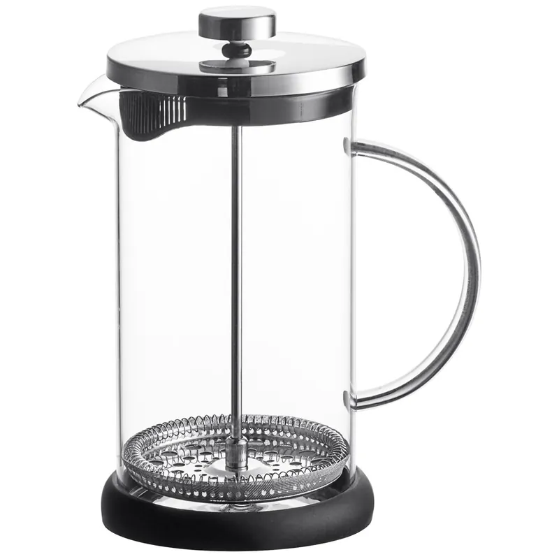 Grab Now Acopa 33 oz. Glass / Silver French Coffee Press