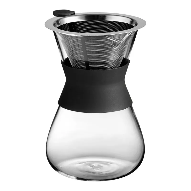 Hot Deal Acopa 3-Cup Glass Pour Over Drip Pot with Silicone Collar
