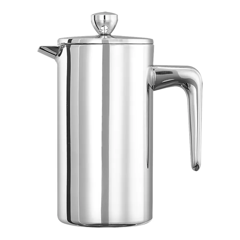 Free Shipping Service Ideas 33.8 oz. Polished Stainless Steel Double Wall French Press PDWSA1000PS