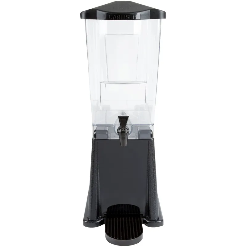 Carlisle 1085203 TrimLine 3 Gallon Black Economy Beverage Dispenser Today Only
