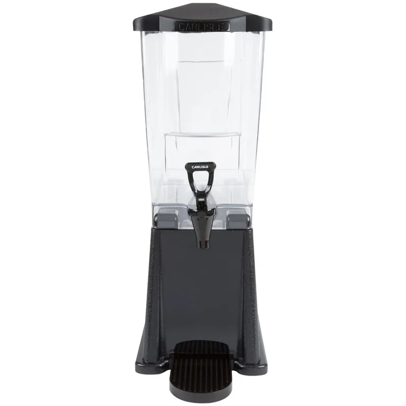 Factory Price Carlisle 1085003 TrimLine 3 Gallon Black Premium Beverage / Juice Dispenser