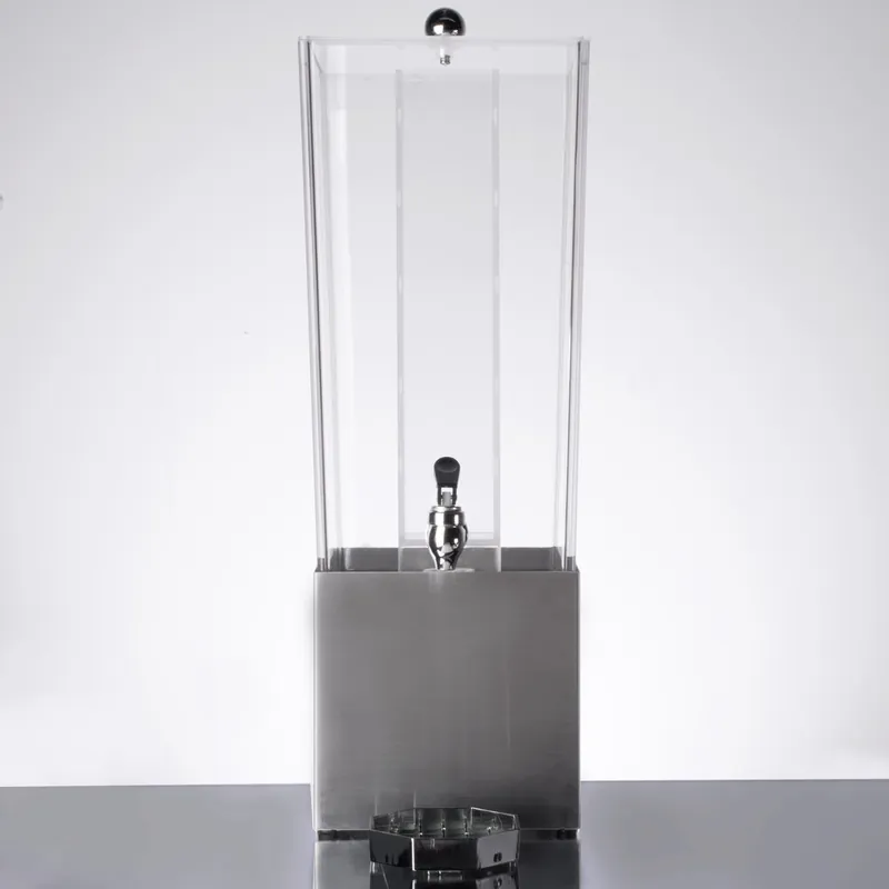 Cal-Mil 3324-3INF-55 Econo 3 Gallon Beverage Dispenser with Stainless Steel Base and Infusion Chamber - 7 1/2" x 9 1/2" x 23 1/2" Exclusive Offer