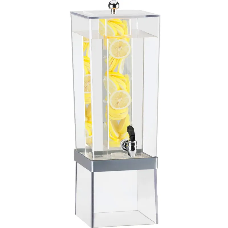 Cal-Mil 2016-INF-74 Silver 3 Gallon Econo Beverage Dispenser with Infusion Chamber - 8" x 10" x 24" Buy Today