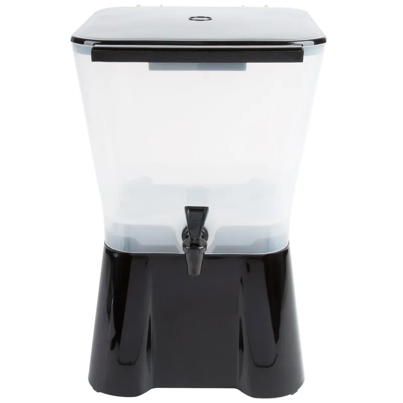 Limited Time TableCraft 953 3 Gallon Square Black Beverage / Juice Dispenser